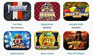 Die Logos einiger klassischer Spielautomaten im YaaSpielothek.