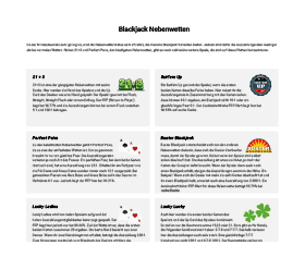 Vorschau PDF Blackjack Nebenwetten.