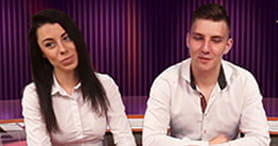 Das Bild zeigt zwei der sympatischen Live Dealer des Casinos.