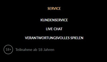 Der Footer auf der Webseite von JackpotPiraten.