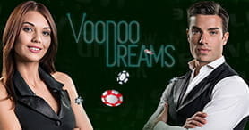 Die Croupiers im Live Casino bei Voodoo Dreams machen einen professionellen Eindruck.