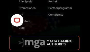 Der untere Bereich der N1 Casino Webseite mit Hinweisen zu den Sicherheitsaspekten.