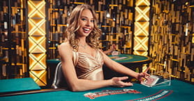 Live Dealer im Nine Casino.