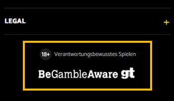 Der Footer im Palmslots.