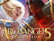 Das Bild zeigt das Logo des Slots Archangels Salvation