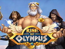 Das Bild zeigt das Logo des Slots Rise of Olympus
