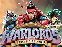 Das Bild zeigt das Logo des Slots Warlords Crystals of Power