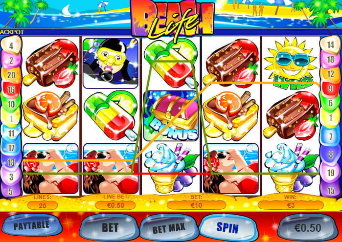 Vorschaubild des kostenlosen Demospiels des Spielautomaten Beach Life
