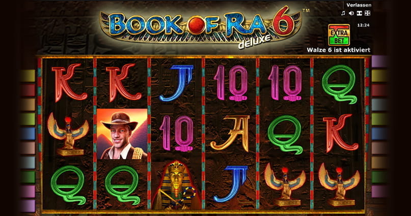Die Deluxe 6 Version des Book of Ra Online Spielautomatens