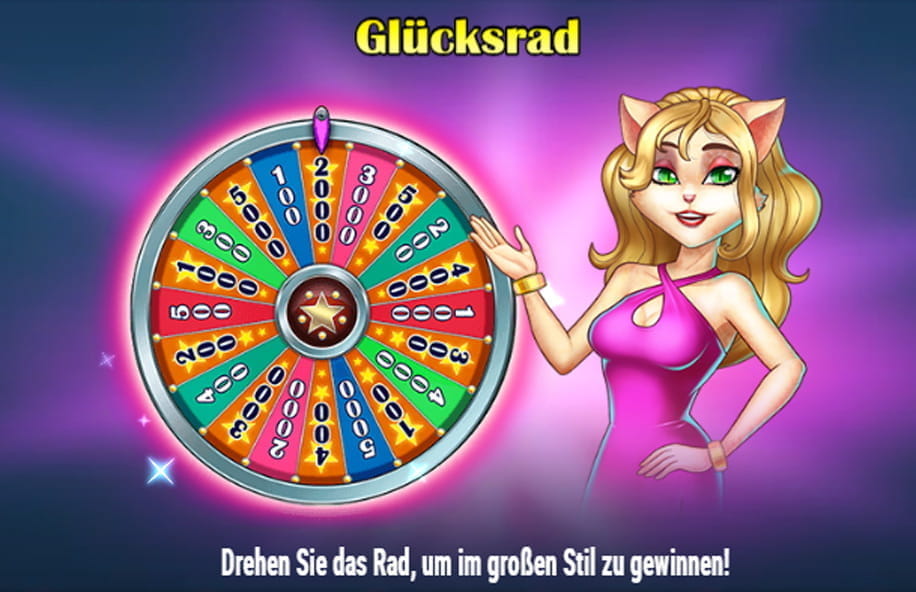 Das Glücksrad beim Slot Cats and Cash aus dem Hause Play'n GO.