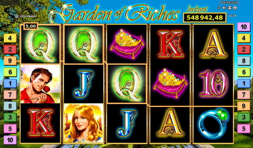 Hier könnt ihr kostenlos Garden of Riches online spielen