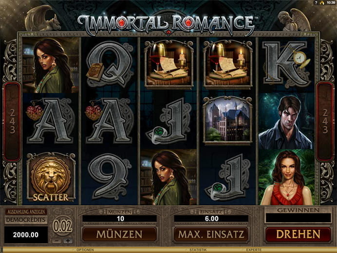 Hier könnt ihr jetzt Immortal Romance von Microgaming gratis testen