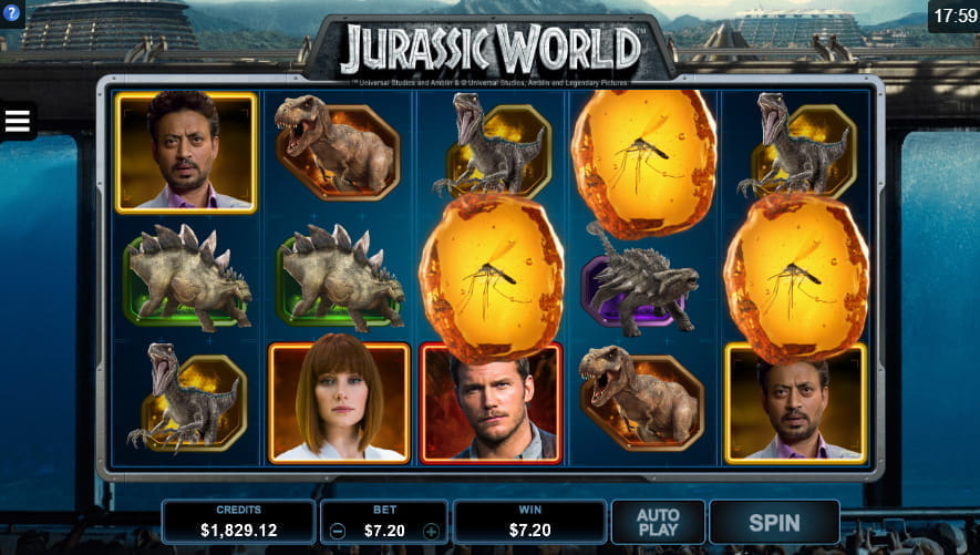 Jetzt den Jurassic World Spielautomat online als gratis Testversion ausprobieren 