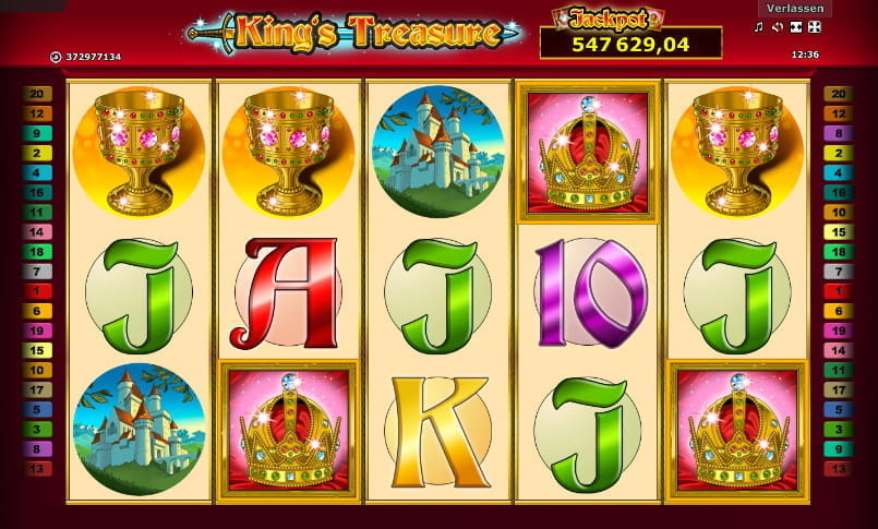 Vorschau: hier King's Treasure online spielen - die Spielgeldversion zum ausgiebigen Testen