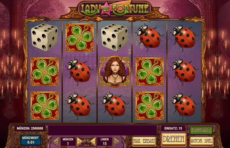 Spielablauf vom Slot Lady of Fortune.