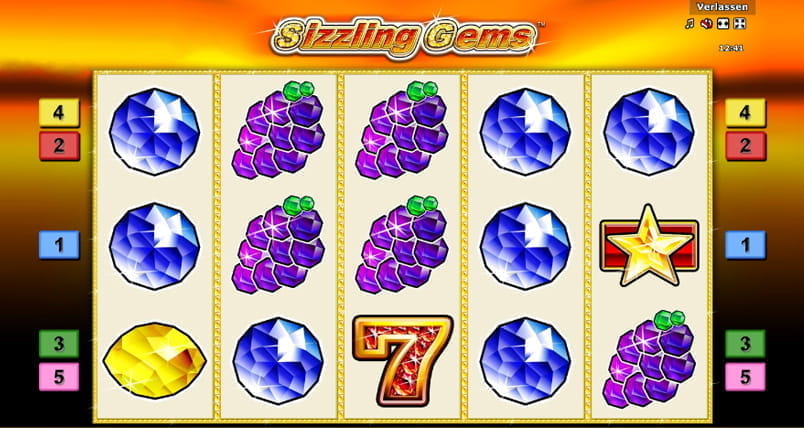 Sizzling Gems kann hier ausprobiert werden