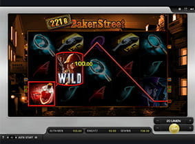 Ein Wild Symbol bei 221b Baker Street