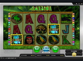 Ein Scatter Symbol beim Amazonia Online Slot