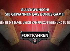 Gewinn der Bonusrunde mit folgender Gewinnausschüttung
