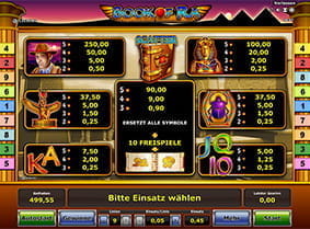 Die Spielregeln von Book of Ra online