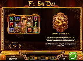 Informationen zum Wild Symbol beim Slot Fu Er Dai.