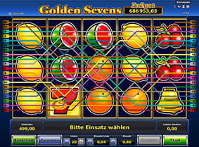 Alle Gewinnlinien bei Golden Sevens auf einem Blick