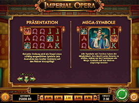 Erklärung der Mega Symbole und Präsentation im Spielmenü.