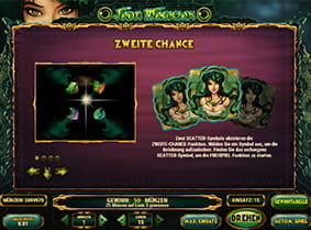 Die Funktion Zweite Chance im Jade Magician Spielautomat.