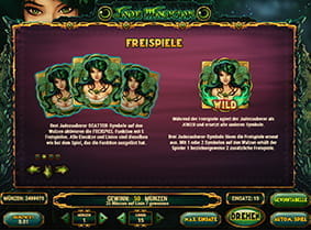 Mit drei Jade Scatter Symbolen wird die Freispiel Funktion ausgelöst beim Slot Jade Magician.