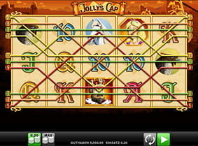 Die Gewinnlinien des Jolly's Cap Spielautomatens im Überblick