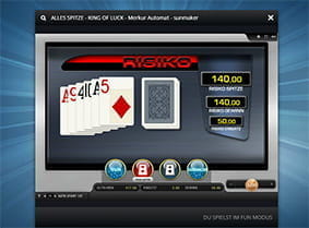 Auch King Of Luck bietet das Merkur Risikospiel