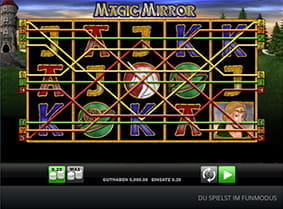 Überblick über die Gewinnlinien des Magic Mirror Online Slots