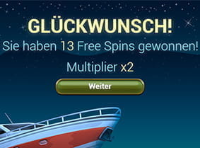 In den Freispielen kommt noch ein Multiplikator hinzu