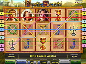 Alle Gewinnlinien von Mystic Secret Slot im Überblick