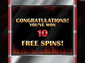 10 Freispiele wurden bei Retro Reels Extreme Heat gewonnen