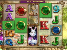 Die Effekte, die ausgelöst werden bei einer Gewinnkombination beim Spielautomaten White Rabbit.