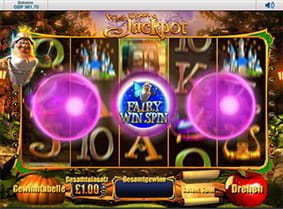 ein Fairy Spin Win wurde in der Wish Upon a Jackpot Bonusrunde ausgelöst