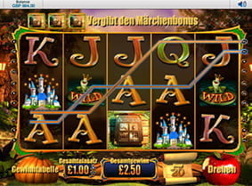 Typische Spielszene beim Wish Upon A Jackpot Spielautomat werden ausgewertet
