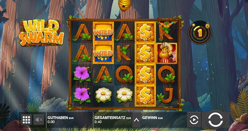 Auf dem Bild findest du eine Vorschau des Wild Swarm Slot.