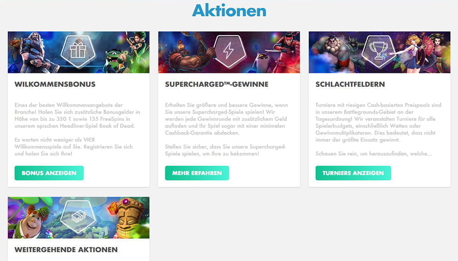 Alle Aktionen des Slotty Vegas Casinos in der Übersicht.
