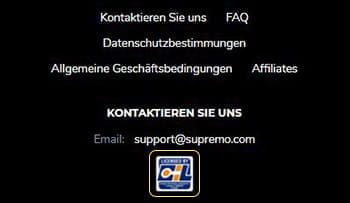 Das Logo der Lizenzbehörde Gaming Curaçao und das 18+ Logo.
