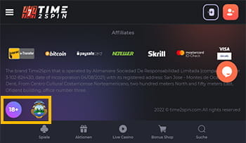 Sicherheit im Time2Spin Casino