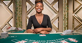 Live Dealerin im Touch Casino.