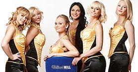 Einige der weiblichen Dealer im Live Casino von William Hill.