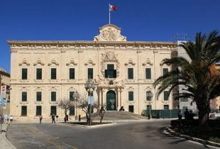 Der Regierungspalast in der maltesischen Hauptstadt Valletta.