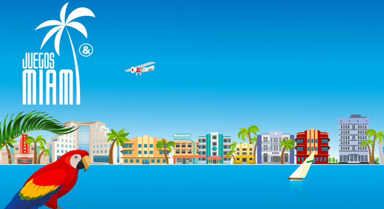 Ein Werbebild für die Juegos Miami