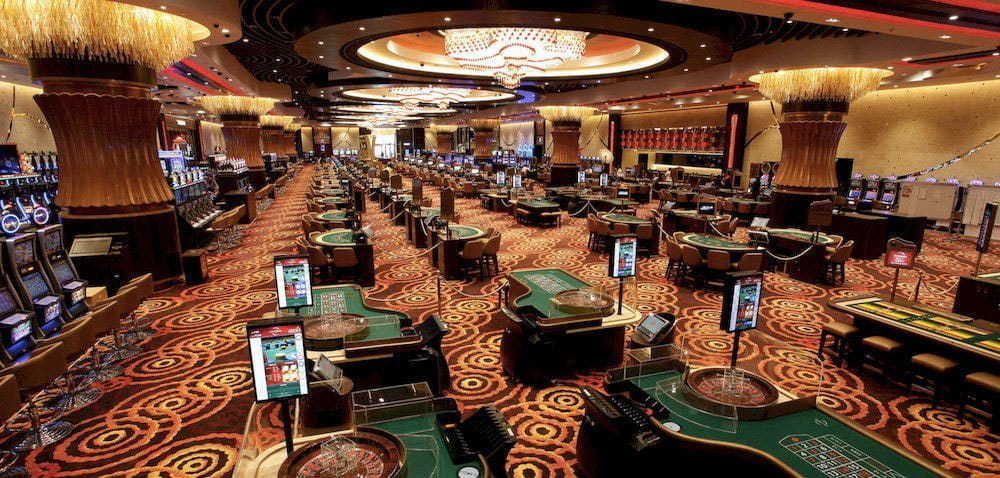 Innenansicht des Casinos in Manila auf den Philippinen.