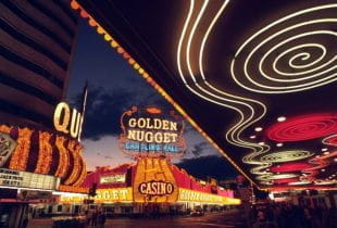 Casinolandschaft in Las Vegas.