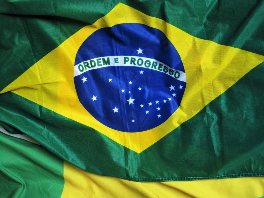 Die brasilianische Flagge.