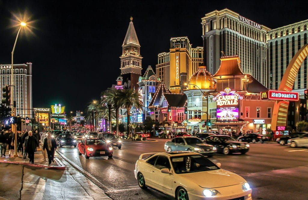 Vegas bei Nacht.